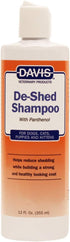 Davis De-Shed Pet Shampoo, 12 oz; Reduces Shedding and removes Undercoat