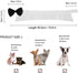 ZTON Handcrafted Adjustable Formal Pet Bowtie Collar Neck Tie for Dogs & Cats (L, Black)