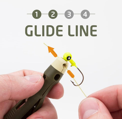 Fishing Knot Tying Tool, Jig Head and Hook Eyelet Grip, Line Threader for Shaky Hands and Poor Eyesight
