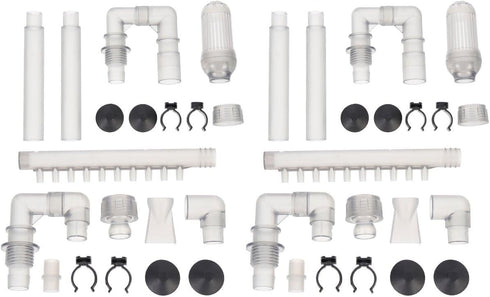 FRCOLOR 2 Sets Plumbing Fittings Tube for Fish Tank, Aquarium Supply Intake Outflow Tube Replacement Accessories