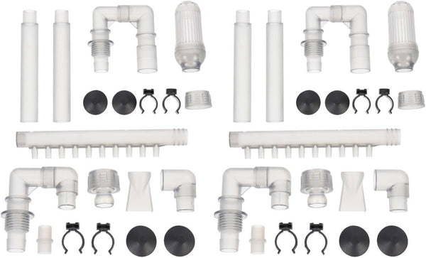 FRCOLOR 2 Sets Plumbing Fittings Tube for Fish Tank, Aquarium Supply Intake Outflow Tube Replacement Accessories