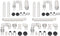 FRCOLOR 2 Sets Plumbing Fittings Tube for Fish Tank, Aquarium Supply Intake Outflow Tube Replacement Accessories
