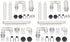 FRCOLOR 2 Sets Plumbing Fittings Tube for Fish Tank, Aquarium Supply Intake Outflow Tube Replacement Accessories