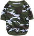 DroolingDog Camo Dog T-Shirt for Boys, Small Green Dog Outfit, Army Dog Clothes, Boy Dog Shirts, Camouflage T Shirts