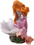 Mermaid Figurines Shell Aquarium Ornament, Resin Mediterranean Style Mermaid Princess Craft Statue