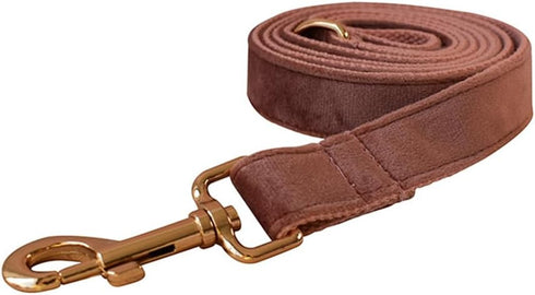 Dog Collar and Leash Set, Soft Velvet Collar and Leash with Heavy Duty Metal Buckle, Adjustable for Small Medium Large