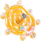 Parakeet Toys, Small Parrot Rotating Interactive Training Toy, Parakeet Cage Accessories, Budgie