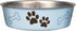Loving Pets Bella Dog Bowls, Stainless Steel, Spill Proof Dog Food Bowl, Cat Bowl, Medium 20-25 lbs, Murano Blue