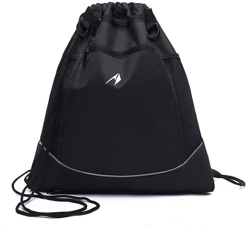 STAY GENT Drawstring Basketball Backpack for Boys - Foldable Soccer Gym Bag with Detachable Ball Mesh Bag