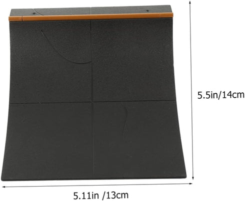 2Pcs Set Abaodam Fingerboard Ramps Skateboard Park Kit Finger Skateboard Ramp for Kids Adults Training Coordination