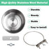 Dog Crate Water Bowl, Stainless Steel Dog Bowls, Durable Anti-Spill Pet Metal Bowl for Cage Kennel Crate, Hanging Water Food Bowls with Clamp Holder for Small Medium & Large Dogs Rabbits or Birds