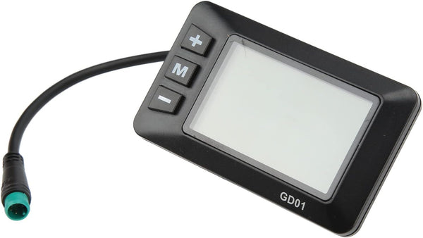 Tbest Electric Bike LCD Display - 36V 48V GD01 Waterproof Plug for 22.2mm Handlebar
