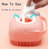 Silicone Massage Bath Brush for Pets (Blue)