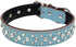 Rhinestones Dog Collar, Adjustable Sparkly Crystal Studded Genuine Leather for Small and Medium Dogs