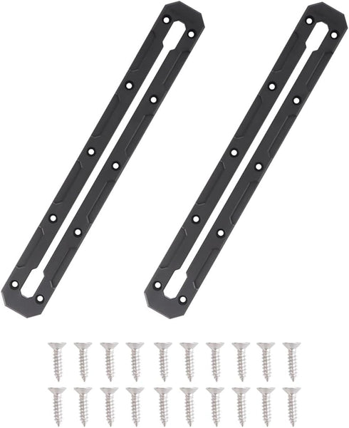 VTurboWay 2 Pcs 13.4" Low Profile Track, Kayak Gear Track Accessories for Fishing Rod Holder, Reinforced Marine Nylon
