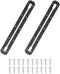VTurboWay 2 Pcs 13.4" Low Profile Track, Kayak Gear Track Accessories for Fishing Rod Holder, Reinforced Marine Nylon