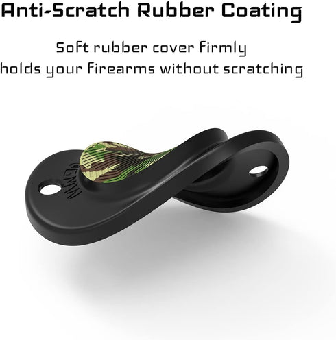 GMW Gun Magnet 2-Pack, 30 lbs Rating Magnetic Gun Mount for Car, Truck, Desks, Safes, Indoor Gun Racks