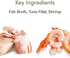 2.12 oz., 18 Applaws Natural Tuna Flakes with Shrimp in Gravy Wet Cat Food, Case