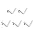 HARFINGTON 5pcs Single Button Kayak Paddle Snap Spring Clip, 38mm x 5.9mm Spring Steel V-Shaped Clips
