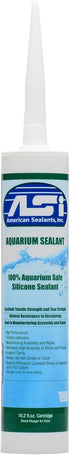 ASI Black Aquarium Silicone Sealant- 10.2 Oz Cartridge