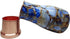 Ornate International Pure Copper Hammered Design Water Bottle, 1000 ml with Tumbler and Lid (Marble)