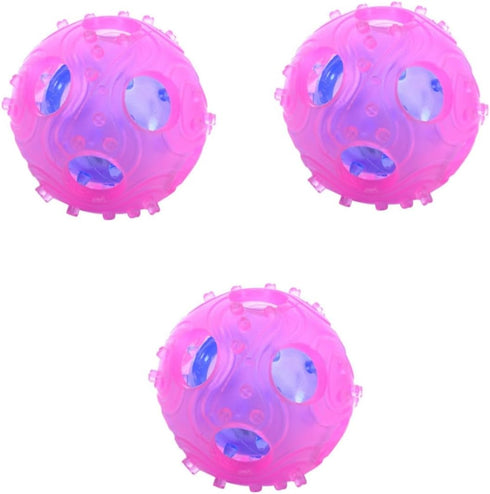 3pcs POPETPOP Interactive Treat Dispensing Rubber for Dogs Engaging Food Release Toy for Training and Mental Random
