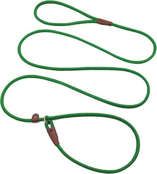 MayPaw Slip Lead Control Leash for Dogs - 7FT No Pull Classic Dog Leash in Dark Green, 13+ Colors