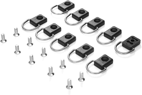 Kayak D Ring, 10pcs Quality Tie Down Loop Safety Deck Fitting with M6 Screws