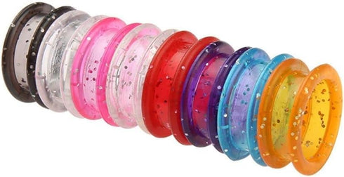 5 Pcs Pink Silicone Scissors Finger Rings for Grooming Shear Thumb Inserts, Finger Protector for Hair Cutting.
