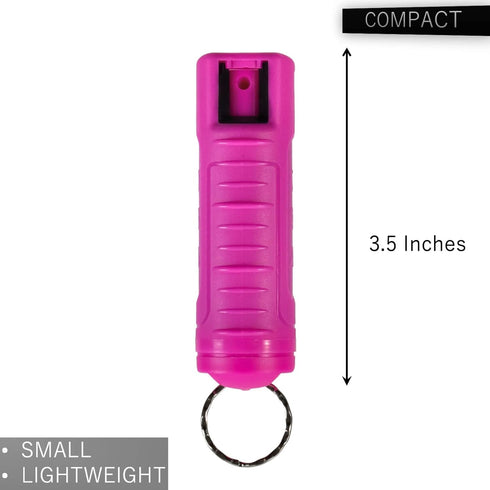 Police Magnum Keychain Pepper Spray, 3 Pack Tactical Self Defense with Belt Clip Holder for Women & Men