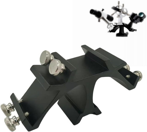 Pocnsen 1 Triple Finder Scope Mount Bracket for Astronomical Telescope Finder Fixed Slots Rack Triple, Finderscope