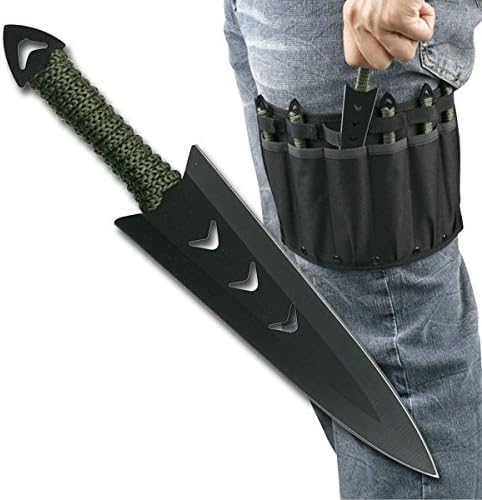 KCCEDGE BEST CUTLERY SOURCE 6pcs Tactical Knife Set, Razor Sharp Edge, Survival Gear, Camping Accessories