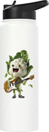 Funny Cauliflower Guitar Design Cauliflower Guitar Stainless Steel Insulated Water Bottle