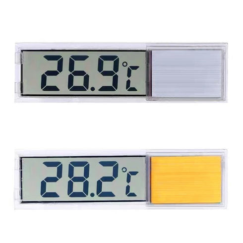 2Pcs LCD 3D Digital Electronic Temperature Measurement, Fish Tank Temp Meter, Aquarium Thermometer Accessories