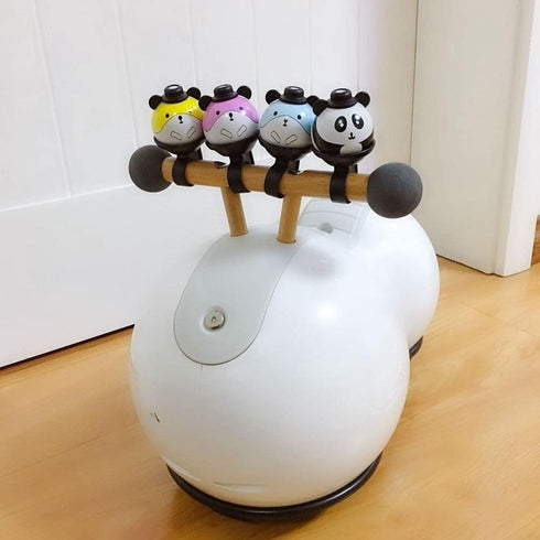 Kids Bicycle Bells, Cartoon Panda High Decibel Cycling Bells with Loud Clear Sound for Children