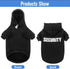 SCENEREAL Security Dog Hoodie Sweaters for Small Medium Large Dogs, Soft Cotton Brushed Fleece Coat with Hat, Classic