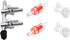 Aquarium Air Pump Splitter 7 in 1 Set - 2-Way Air Flow Control Lever Valve, 2 Non-Return Check Valves & 4 Suction Cups