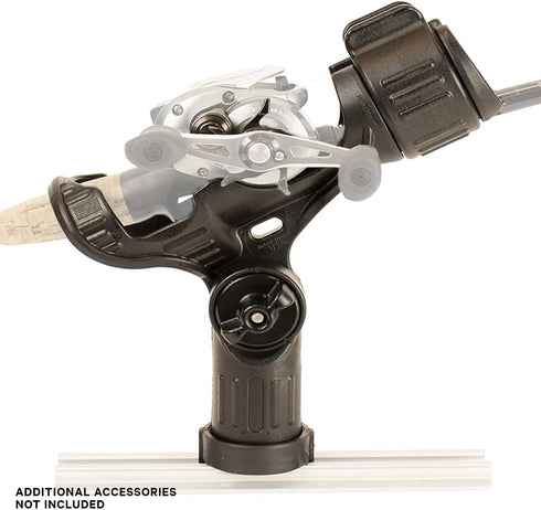 YakAttack Omega Rod Holder with LockNLoad Track Mount (Track Sold Separately)