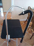 Heavy Duty Dog Grooming Table - Hair Dryer Stand with Adjustable Third Arm and Clamp for Hands-Free Grooming
