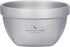 Boundless Voyage Titanium Double Walled Bowl - Ultralight Portable Tableware for Oatmeal,