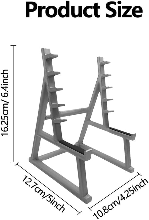 Modern Gray A-Frame Squat Rack Pen Holder for Gym Lovers