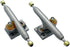 bogniga Fingerboard Trucks 34MM Square Base Finger Skateboard Fingerboard Trucks(Gold)