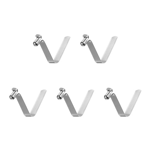 HARFINGTON 5pcs V-Shaped Hollow Lift Kayak Paddle Snap Spring Clip 39mm x 5.9mm 65Mn Spring Steel Telescopic Locking