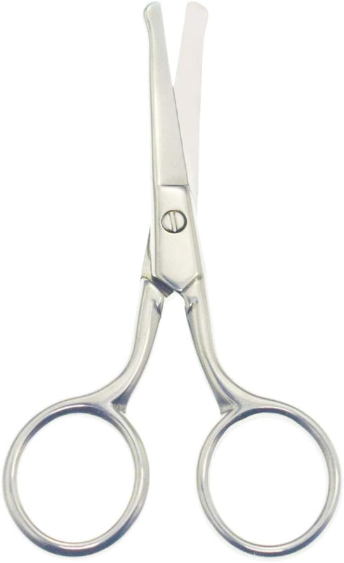 3.6 Inch Silent Pet Grooming Scissors for Cats & Dogs, Tiny Safety Curved - Quiet Alternative to Electric Clippers