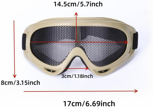 Wokyo Protective Outdoor Glasses, Military Tactical Goggles for Paintball, Movie Props, and Outdoor Activities