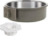 POPETPOP No Spill Crate Water Bowl: Removable Stainless Steel Dog Bowl for Cat, Puppy, Rabbit, Pet Kennel Cage