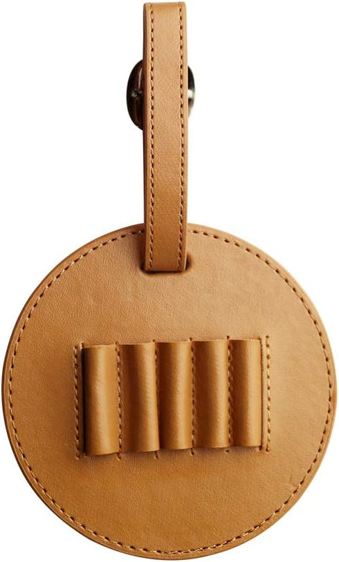 Myartte Golf Tee Holder with Wood Golf Tees, Luxury Leather Gift for Golfer Men Women
