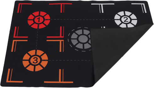 Topyond Basketball Footstep Training Mat, Non Slip Silent Rubber, 76x106.7x0.2cm, Agility Dribble Trainer for All Ages