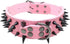 Sharp Spiked Studded Dog Collar, Stylish Leather Collars for Medium & Large Dogs, 2 Inch Width, Pitbull Labrador Boxer