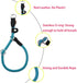 Braided Rope Training Dog Collar, Round Martingale Collar with Adjustable Stopper for Extra Large Dogs (XL(1/2") - 24"